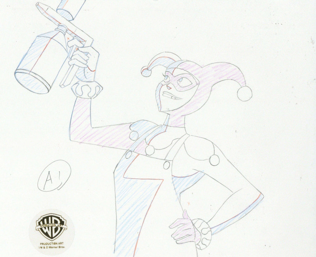 Batman The Animated Series Original Production Drawing: Harley Quinn - Choice Fine Art