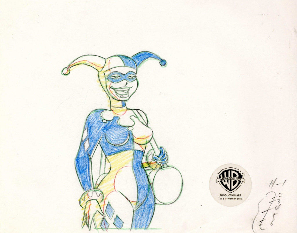 Batman The Animated Series Original Production Drawing: Harley Quinn - Choice Fine Art