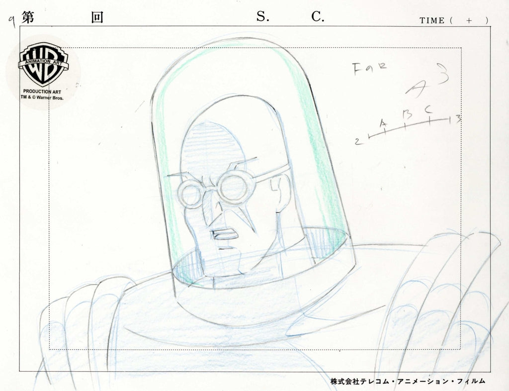 Batman The Animated Series Original Production Drawing: Mr. Freeze - Choice Fine Art