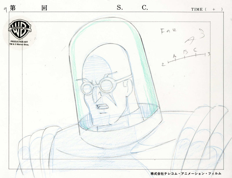Batman The Animated Series Original Production Drawing: Mr. Freeze - Choice Fine Art