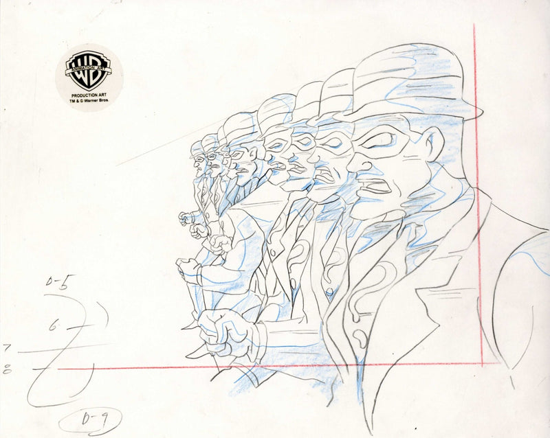 Batman The Animated Series Original Production Drawing: Riddler - Choice Fine Art