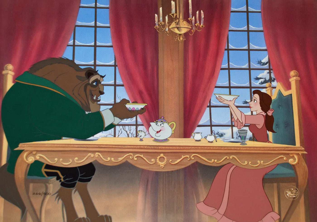 Beauty and the Beast, Breakfast for Two: Limited Edition Hand-Painted Cel - Choice Fine Art
