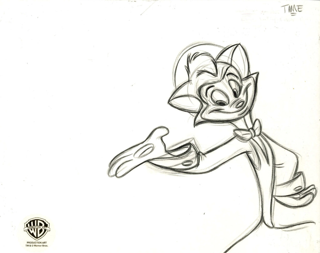 Cats Don't Dance Original Production Drawing Double Aperture: Danny and Peabo Pudgemeyer - Choice Fine Art