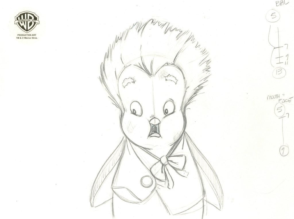 Cats Don't Dance Original Production Drawing: Peabo Pudgemeyer - Choice Fine Art