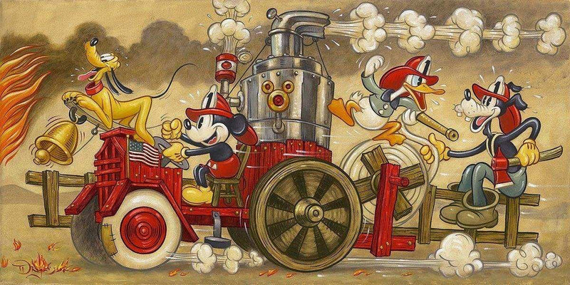 Disney Limited Edition: Mickey's Fire Brigade - Choice Fine Art