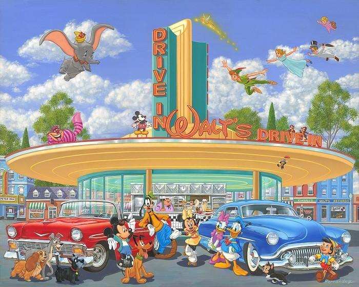 DISNEY LIMITED EDITION: WALT'S DRIVE IN - Choice Fine Art