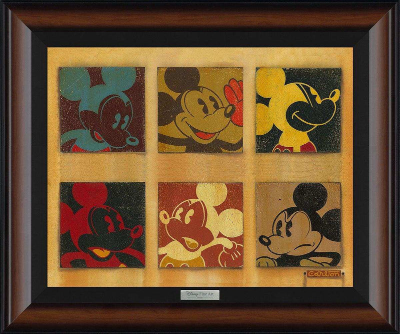 Disney Silver Series: 6 Up Mickey - Choice Fine Art
