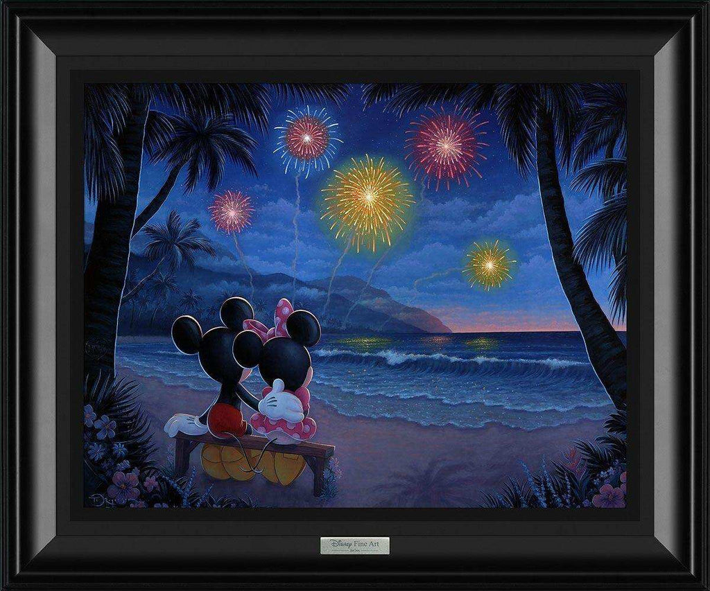 Disney Silver Series: Evening Fireworks on the Beach - Choice Fine Art