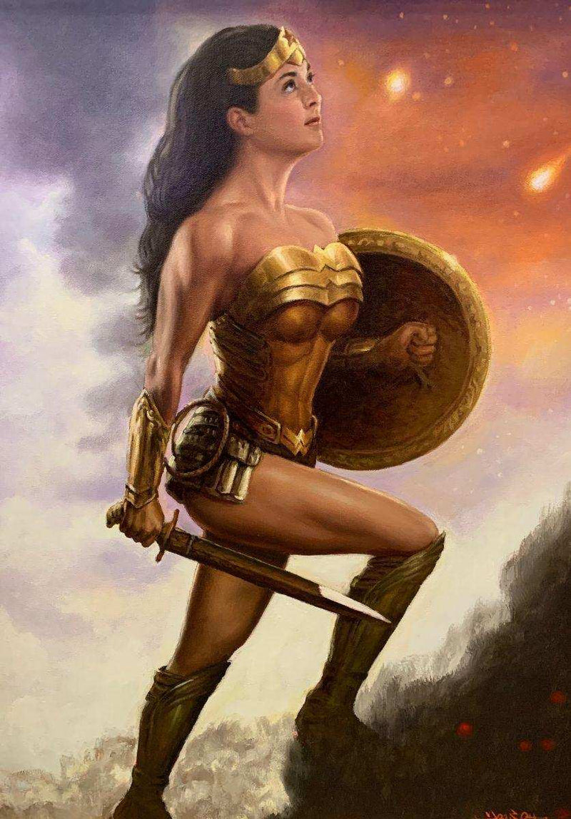 Doo S. Oh Original: Painting: Wonder Woman - Choice Fine Art
