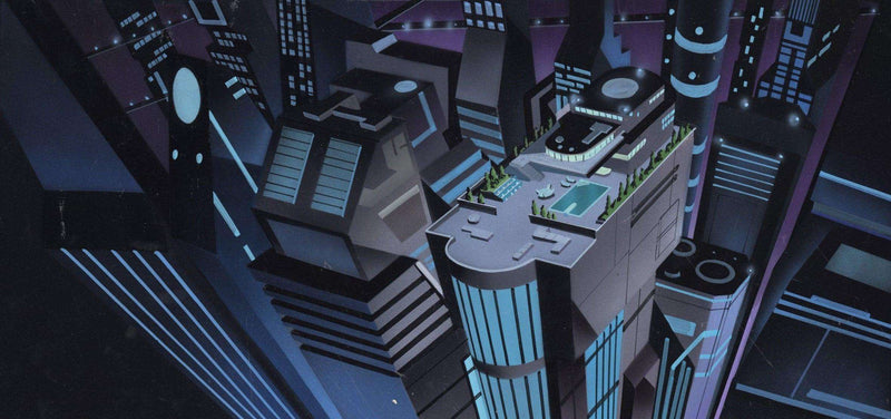 Batman Beyond Original Production Background - Choice Fine Art