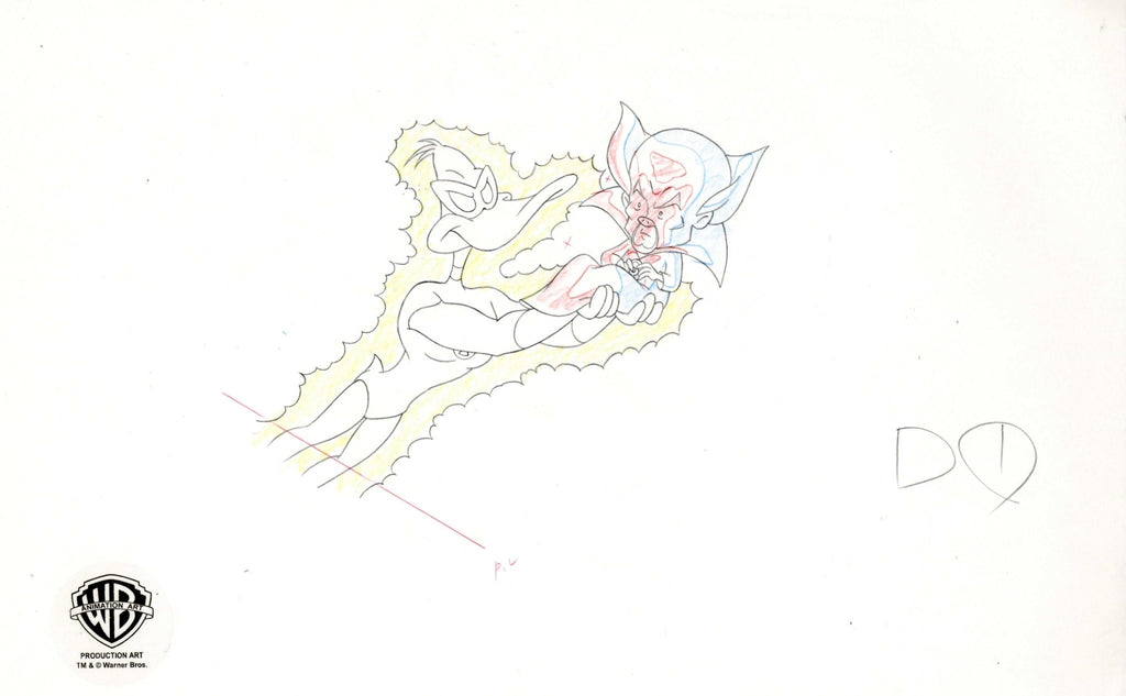 Duck Dodgers Original Production Drawing: Green Loontern and Ganthet - Choice Fine Art