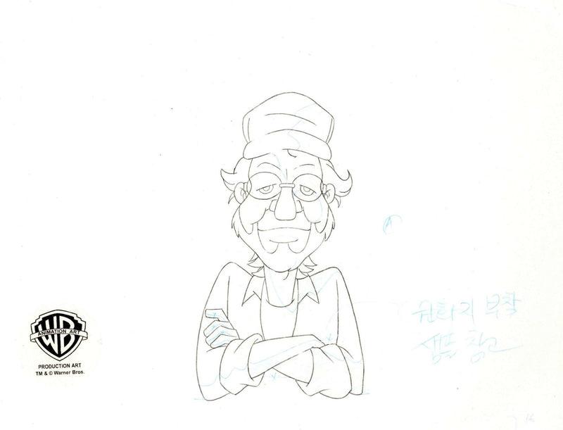 Freakazoid Original Production Cel with Matching Drawing: Steven Spielberg - Choice Fine Art