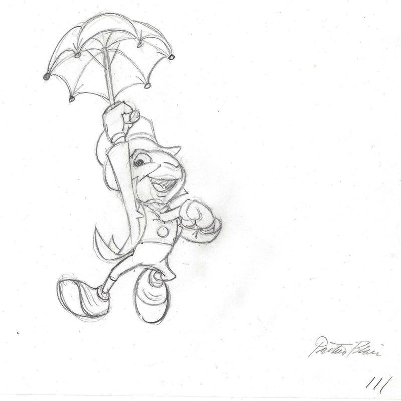 Jiminy Cricket Original Production Drawing #111 - Choice Fine Art