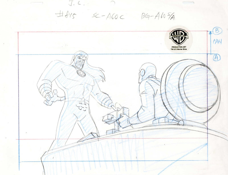 Justice League Original Production Drawing: Aquaman - Choice Fine Art