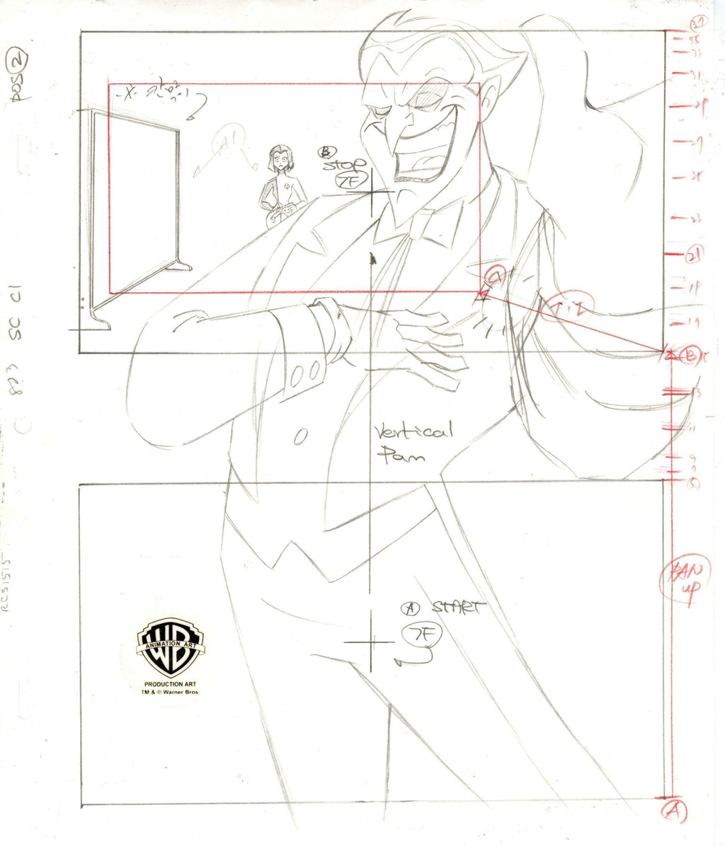 Justice League Original Production Drawing: Joker - Choice Fine Art