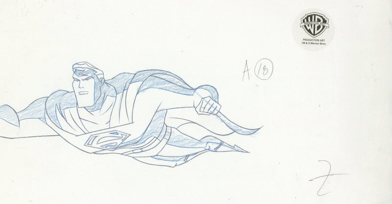 Justice League Original Production Drawing: Superman - Choice Fine Art