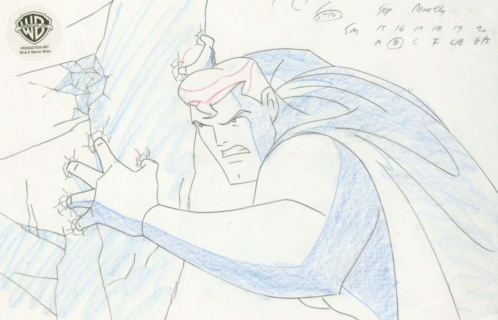 Justice League Original Production Drawing: Superman - Choice Fine Art