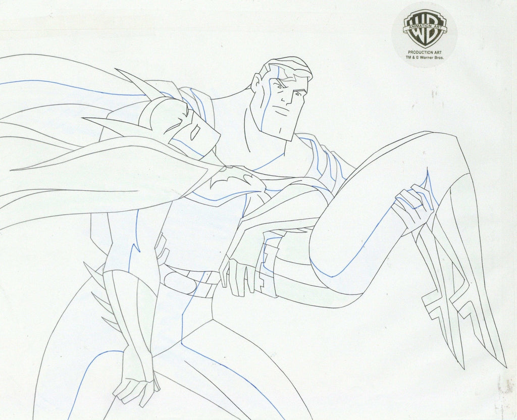 Justice League Original Production Drawing: Superman and Batman - Choice Fine Art
