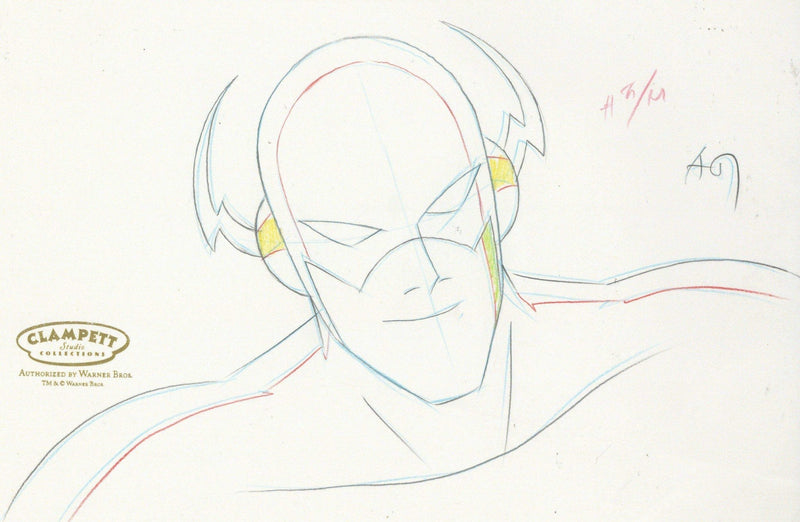 Justice League Original Production Drawing: The Flash - Choice Fine Art