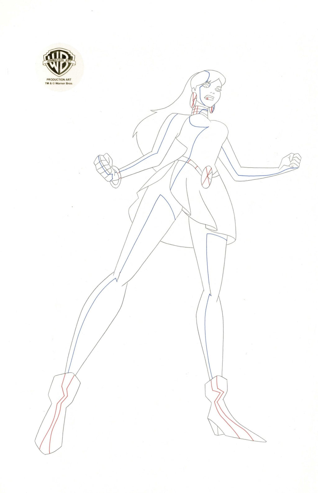 Justice League Unlimited Original Production Drawing: Giganta - Choice Fine Art