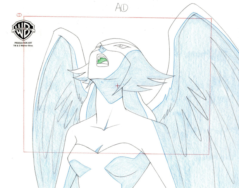 Justice League Unlimited Original Production Drawing: Hawkgirl - Choice Fine Art