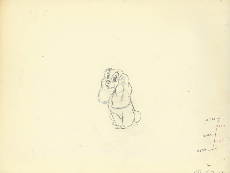 Lady and the Tramp Original Production Drawings - Choice Fine Art