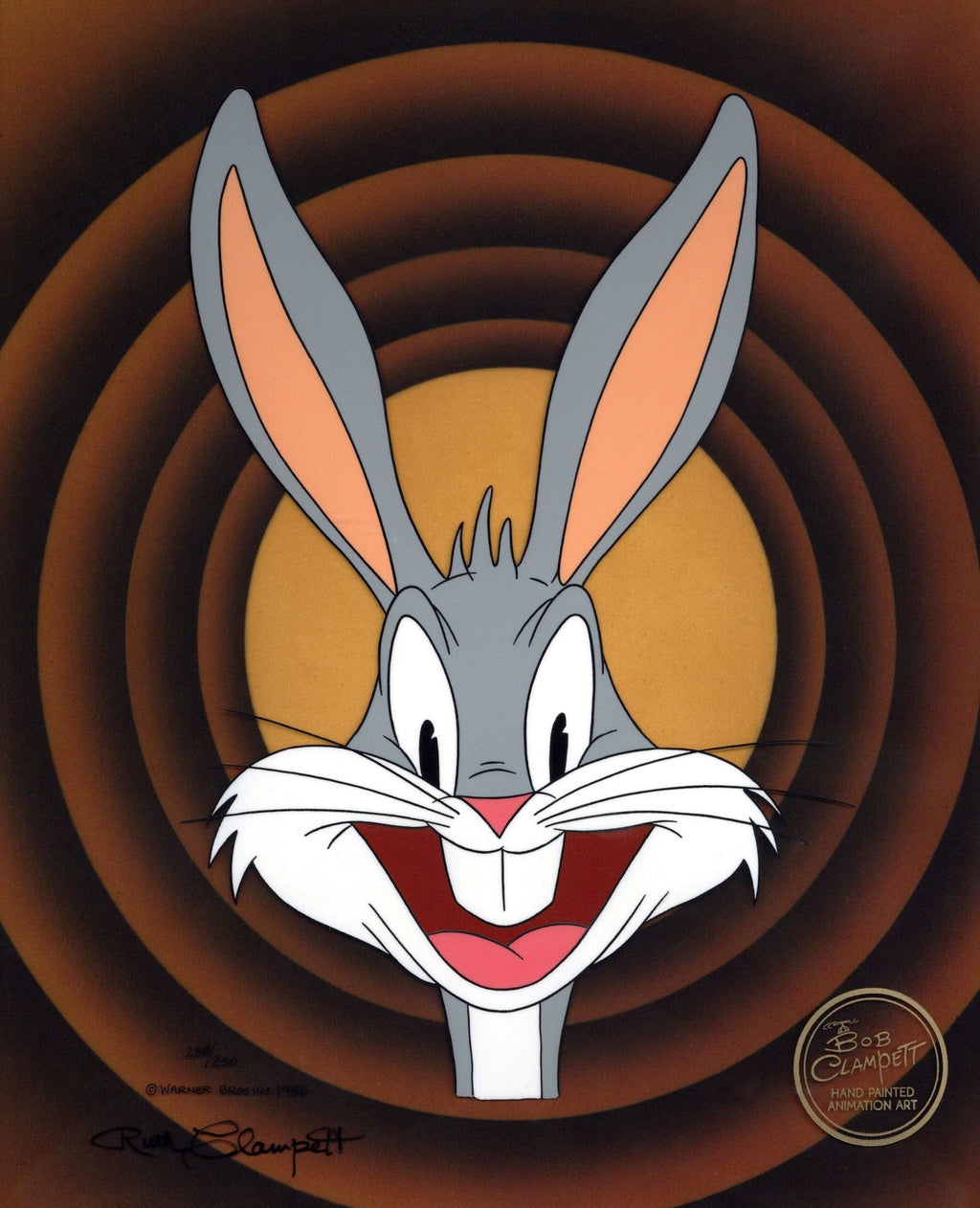 Last of its Edition Original Production Cel signed by Ruth Clampett: Bugs Bunny - Choice Fine Art