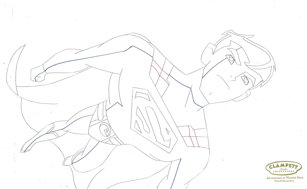 Legion of Superheroes Original Production Drawing: Superman - Choice Fine Art