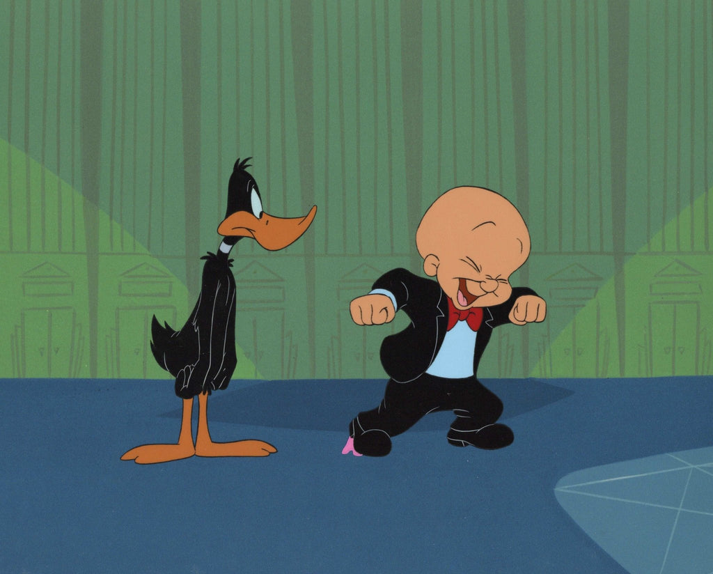 Looney Tunes Original Production Cel: Daffy Duck and Elmer - Choice Fine Art