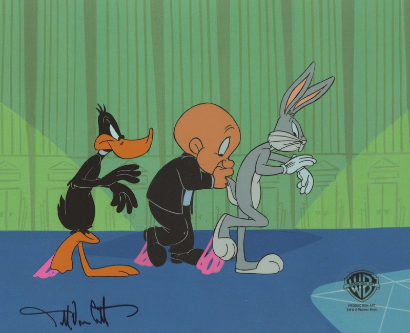 Looney Tunes Original Production Cel: Daffy, Elmer, Bugs - Choice Fine Art