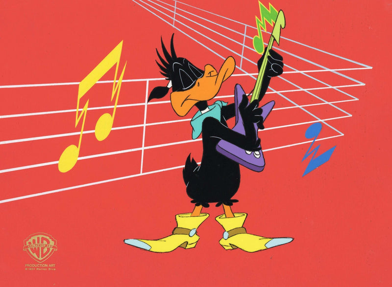Looney Tunes Original Production Cel on Original Background: Daffy Duck - Choice Fine Art