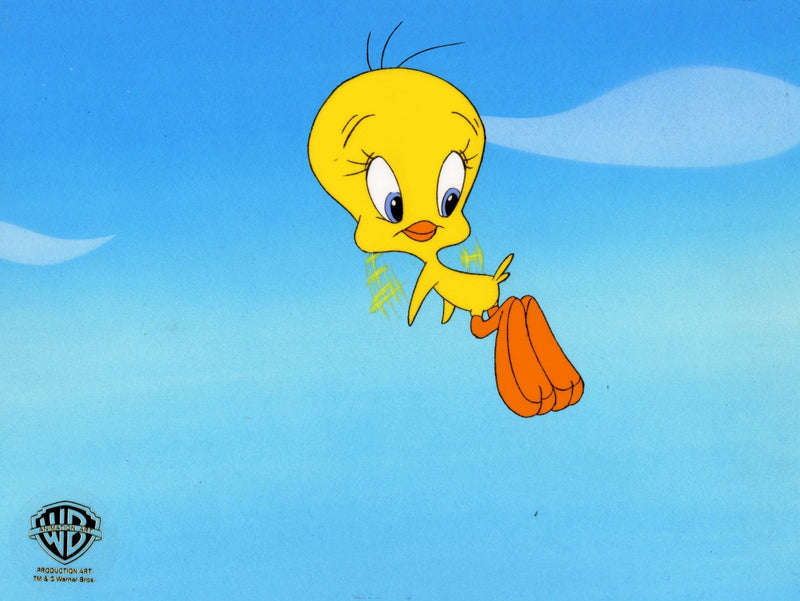 Looney Tunes Original Production Cel on Original Background: Tweety Bird - Choice Fine Art