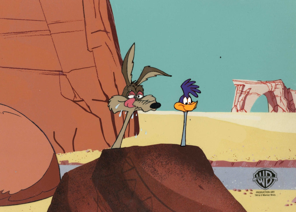 Looney Tunes Original Production Cel: Roadrunner and Wile E. Coyote - Choice Fine Art