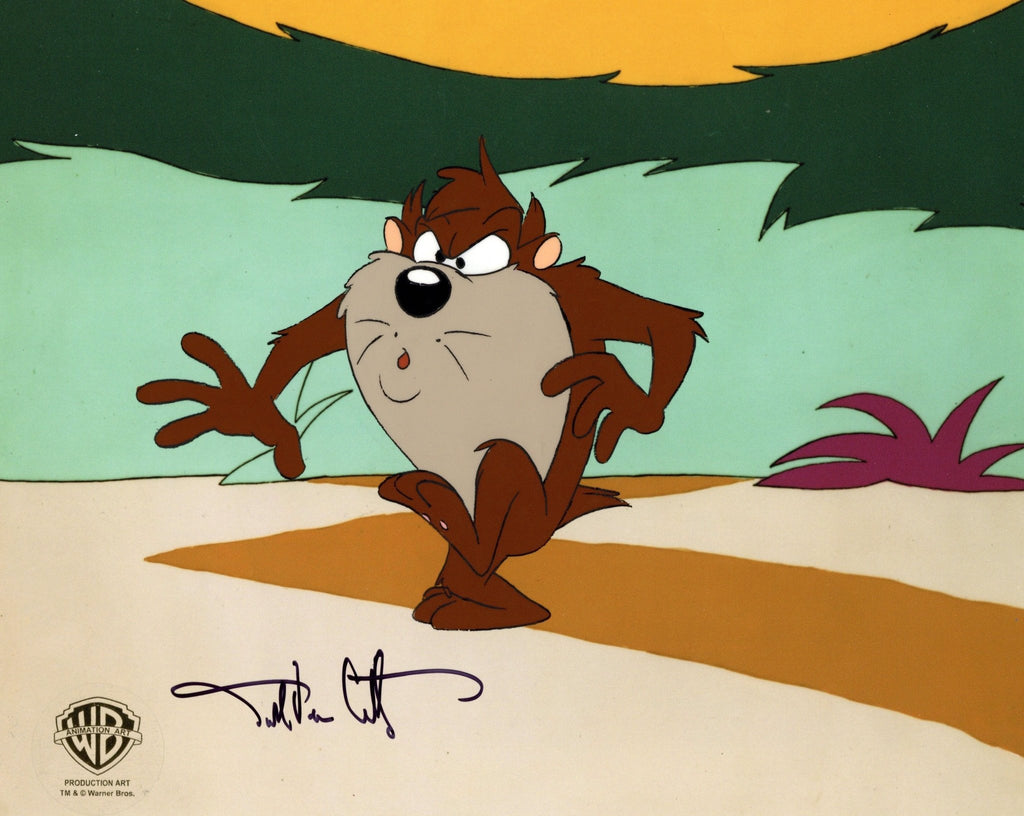 Looney Tunes Original Production Cel Signed By Darrell Van Citters: Tasmanian Devil - Choice Fine Art