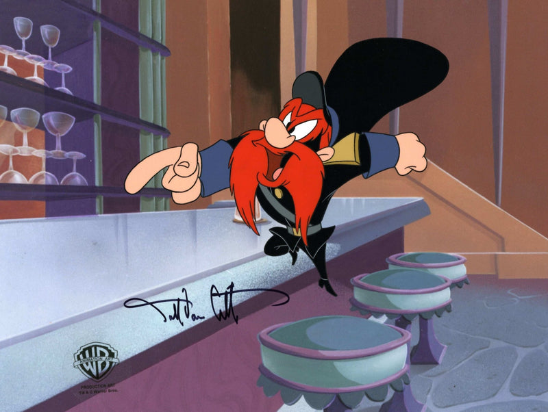 Looney Tunes Original Production Cel Signed By Darrell Van Citters: Yosemite Sam - Choice Fine Art
