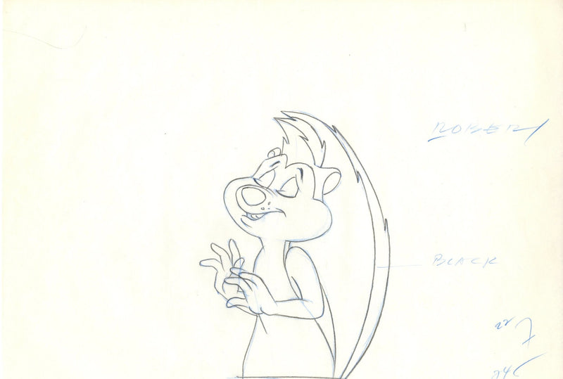 Looney Tunes Original Production Cel with Matching Drawing: Pepe - Choice Fine Art