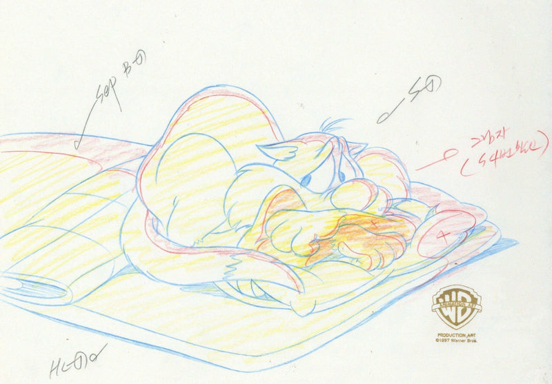 Looney Tunes Original Production Drawing: Sylvester - Choice Fine Art