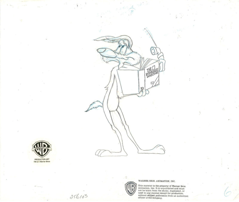 Looney Tunes Original Production Drawing: Wile Coyote - Choice Fine Art