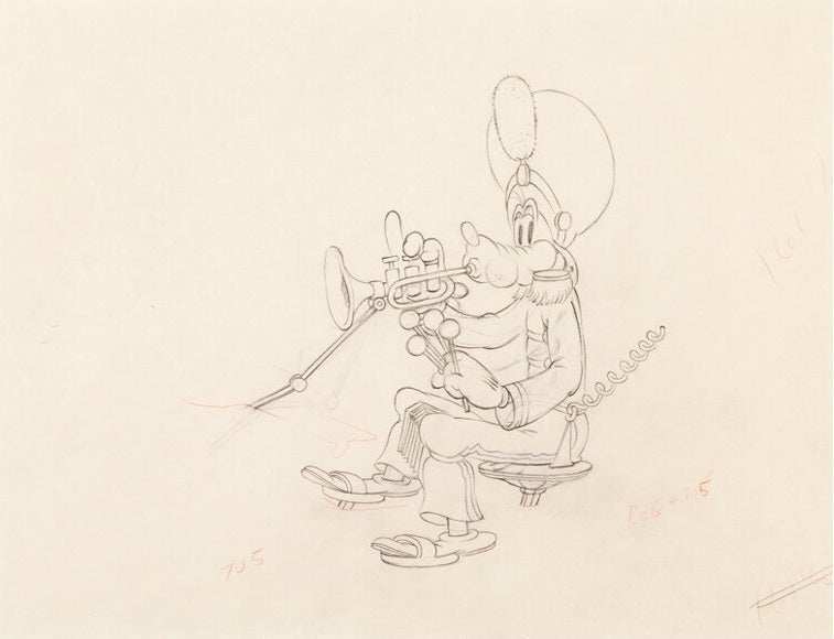 Mickey's Amateurs Original Production Drawing: Goofy - Choice Fine Art