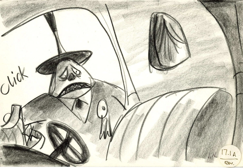 Nightmare Before Christmas Storyboard Drawing: Mayor - Choice Fine Art