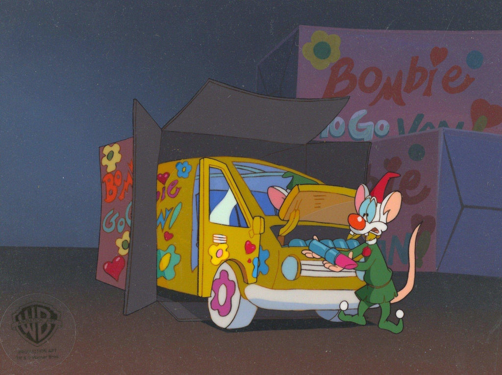 Pinky And The Brain Original Production Cel on Original Background: Pinky - Choice Fine Art