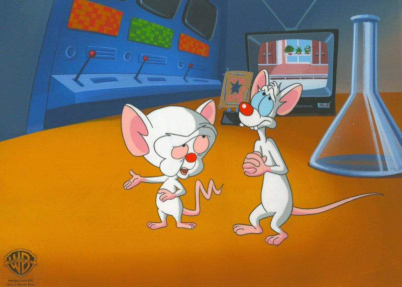 Pinky And The Brain Original Production Cel: Pinky and Brain - Choice Fine Art