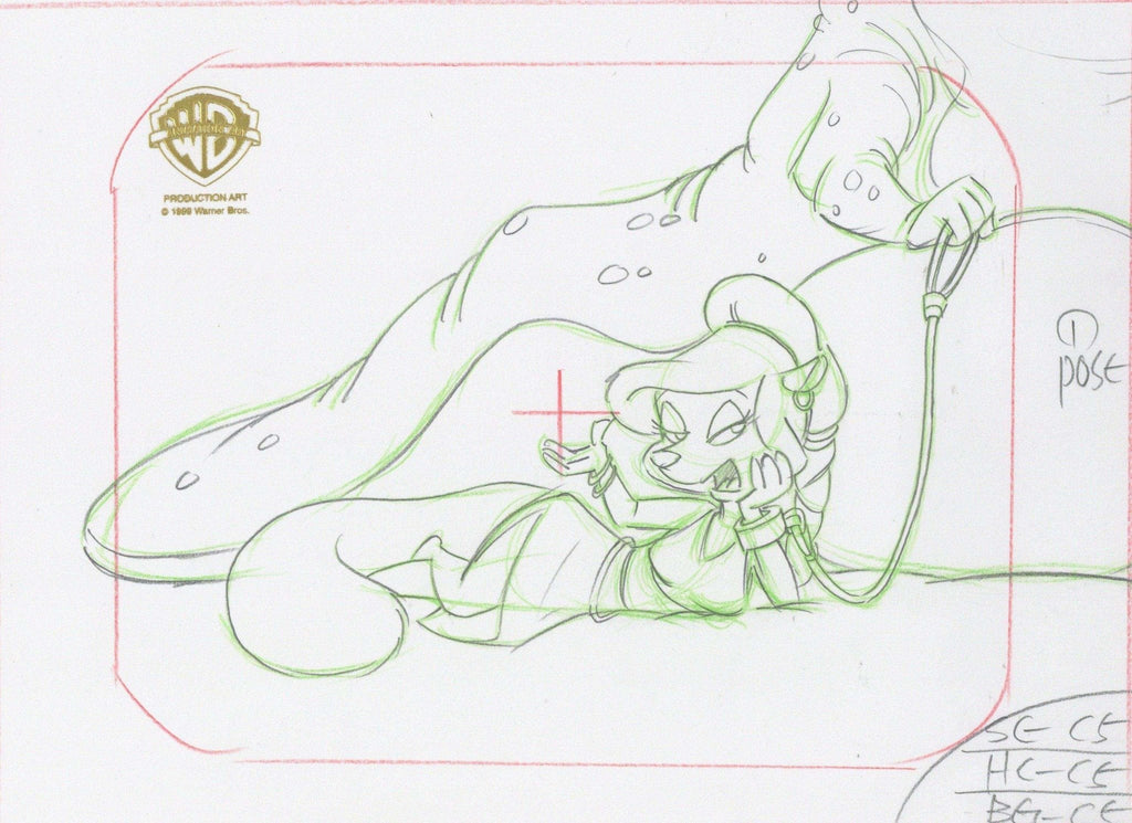 Pinky and the Brain Original Production Drawing: Minerva as Oola - Choice Fine Art