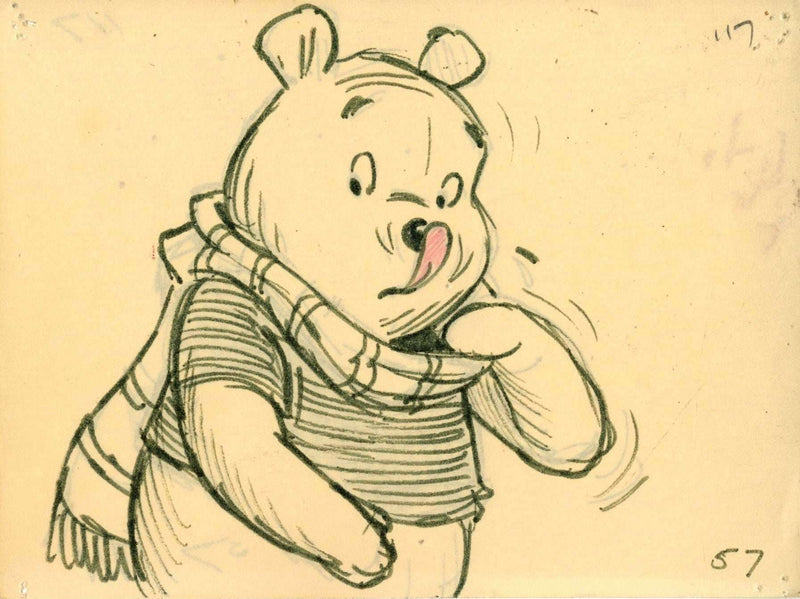 Pooh Original Storyboard Drawing - Choice Fine Art