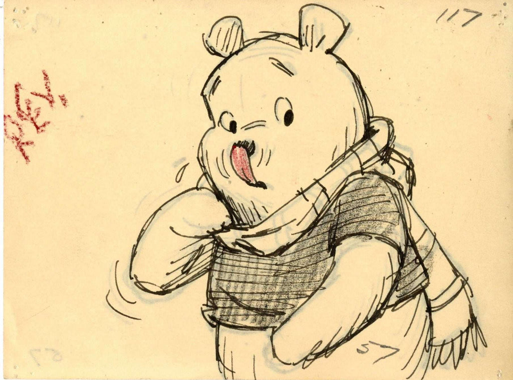 Pooh Original Storyboard Drawing - Choice Fine Art
