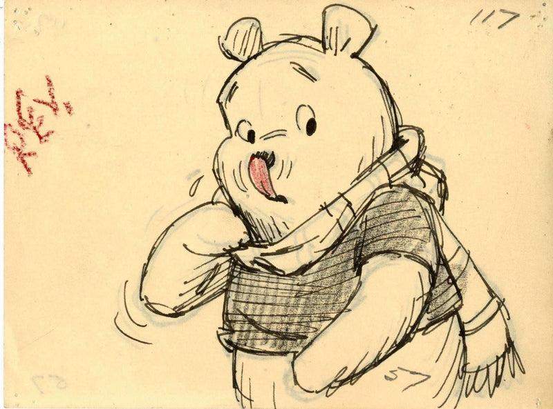 Pooh Original Storyboard Drawing - Choice Fine Art