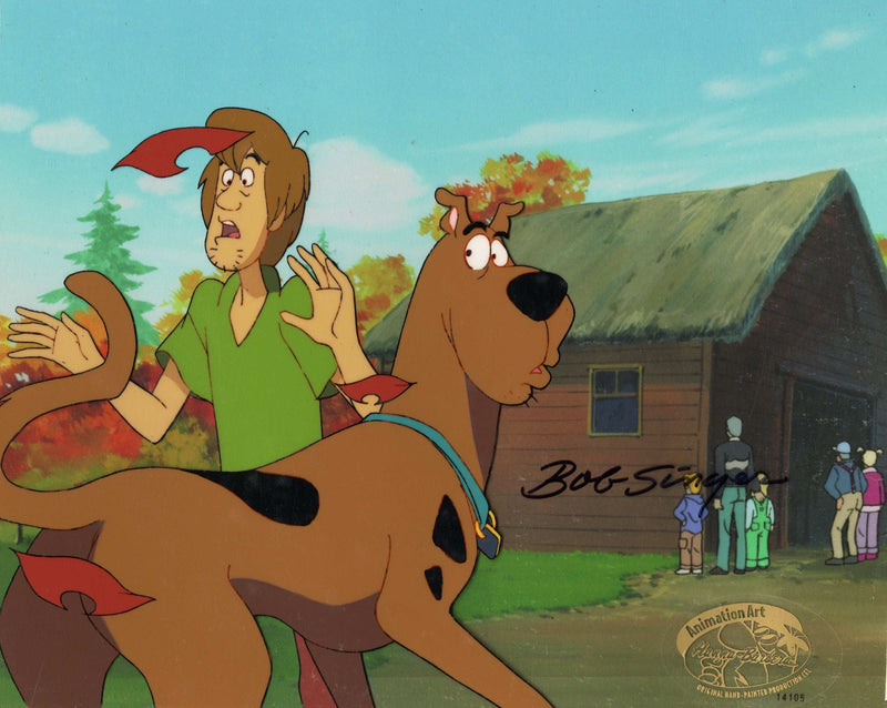 Scooby-Doo and the Witch's Ghost Original Production Cel With Matching Drawing: Scooby and Shaggy - Choice Fine Art