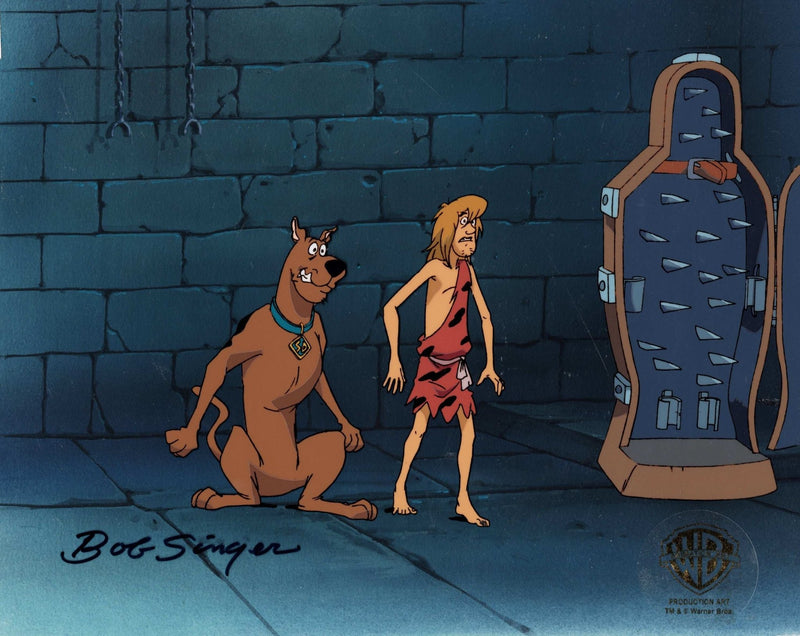 Scooby-Doo and the Witch's Ghost Original Production Cel on Original Production Background: Scooby and Shaggy - Choice Fine Art