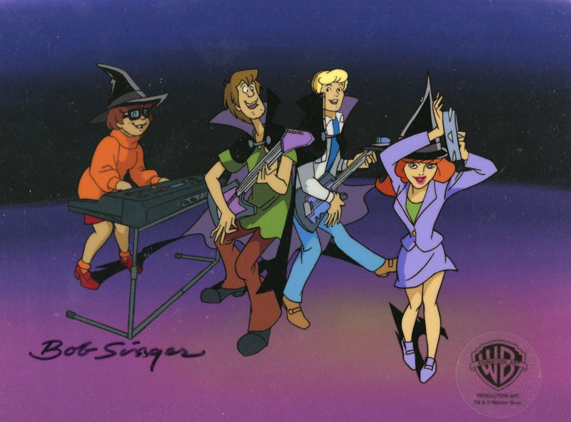 Scooby-Doo and The Witch's Ghost Original Production Cel: Shaggy, Velma, Fred, and Daphne - Choice Fine Art