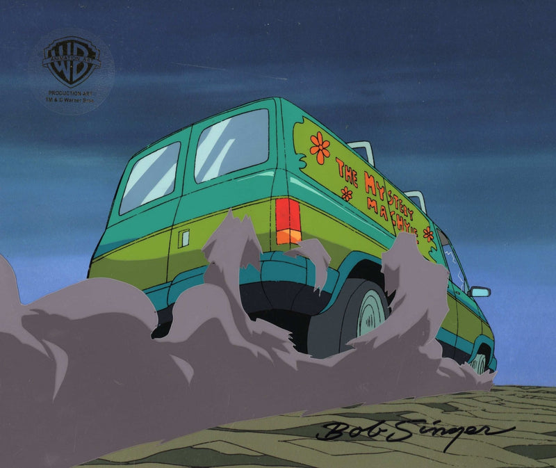 Scooby-Doo and the Witch's Ghost Original Production Cel With Matching Drawing: The Mystery Machine - Choice Fine Art